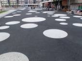 kruhové nášlapy - náměstí Vsetín