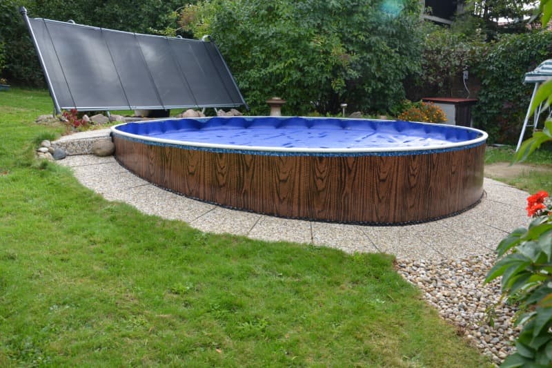 Bazénová výseč průměr 5m s pohledovou zadní hranou