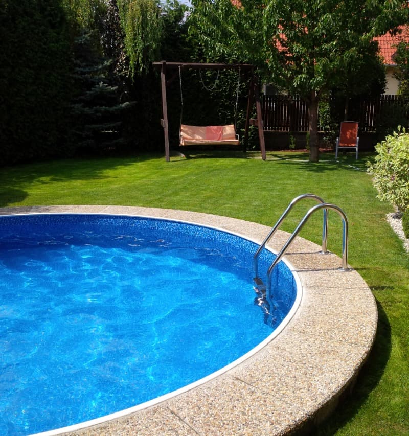 Bazénová výseč průměr 5m s pohledovou zadní hranou