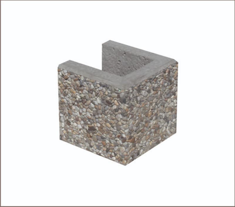 Plotová tvárnice vymývaná 20x20/20cm PŮLKA