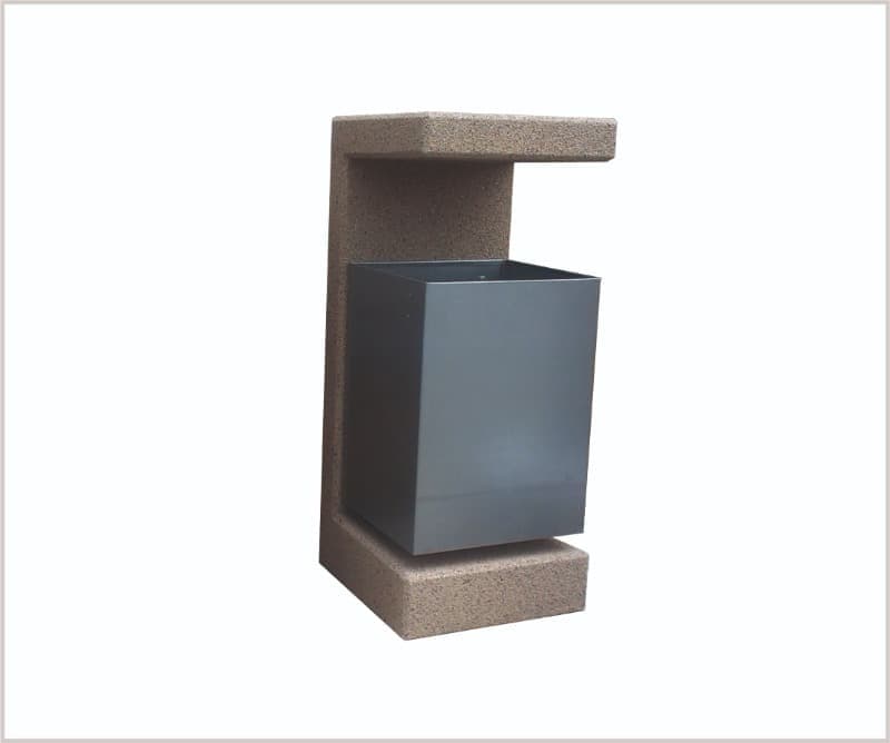 Odpadkový koš IGOR s komaxitovou nádobou