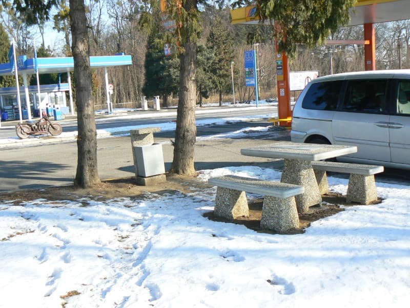 Odpadkový koš IGOR s komaxitovou nádobou