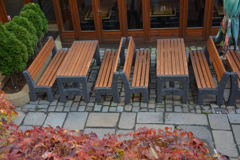 Lavička LADA - KOMPLET se dřevem