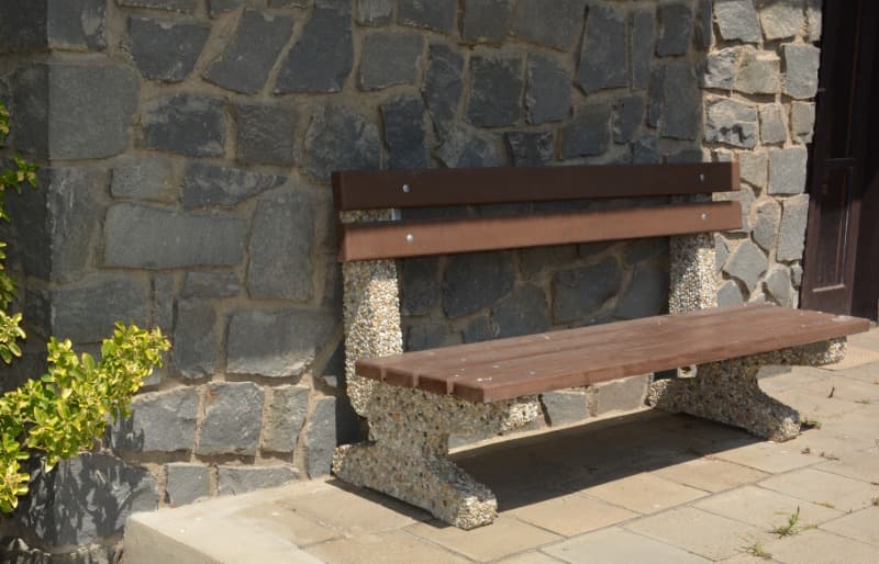 Lavička GITA - KOMPLET se dřevem