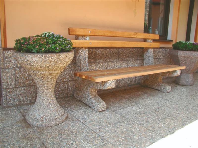 Lavička GITA - KOMPLET se dřevem