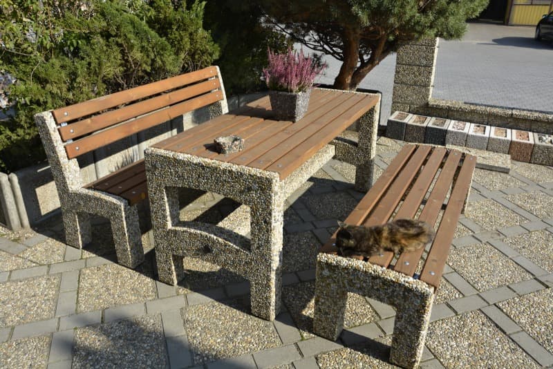 Lavička DIANA - KOMPLET se dřevem